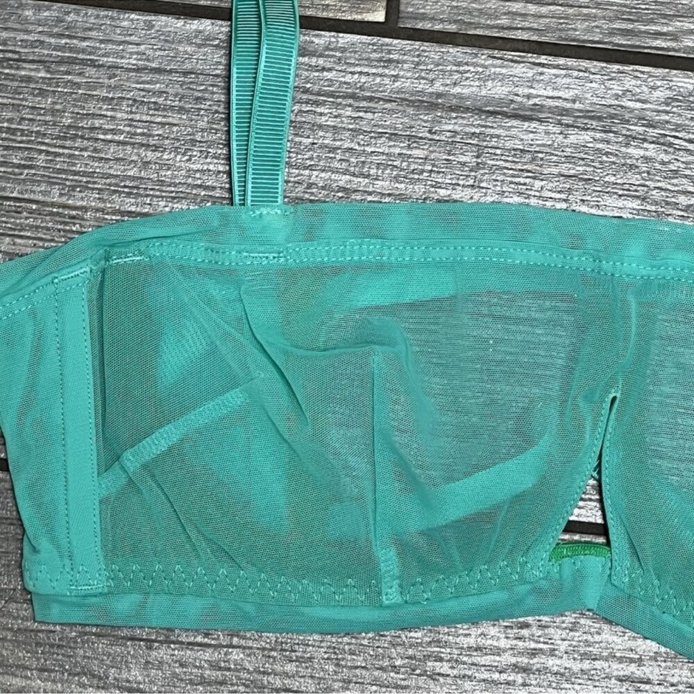 We Are HAH X Free People Wired Bra Size 30-38B Adjustable See Through Mesh - Picture 6 of 10
